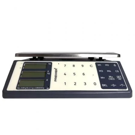 Premier Balanza de Precio/Peso SC-One TR105839B00, Alcance 15Kg/5g o 30Kg/10g, Plato de Acero Inoxidable, Pantalla LCD Dual, Batería Recargable Premier Balanza de Precio/Peso SC-One TR105839B00, Alcance 15Kg/5g o 30Kg/10g, Plato de Acero Inoxidable, Pantalla LCD Dual, Batería Recargable